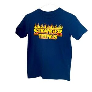 Netflix Stranger Things Youth Black Shirt Medium